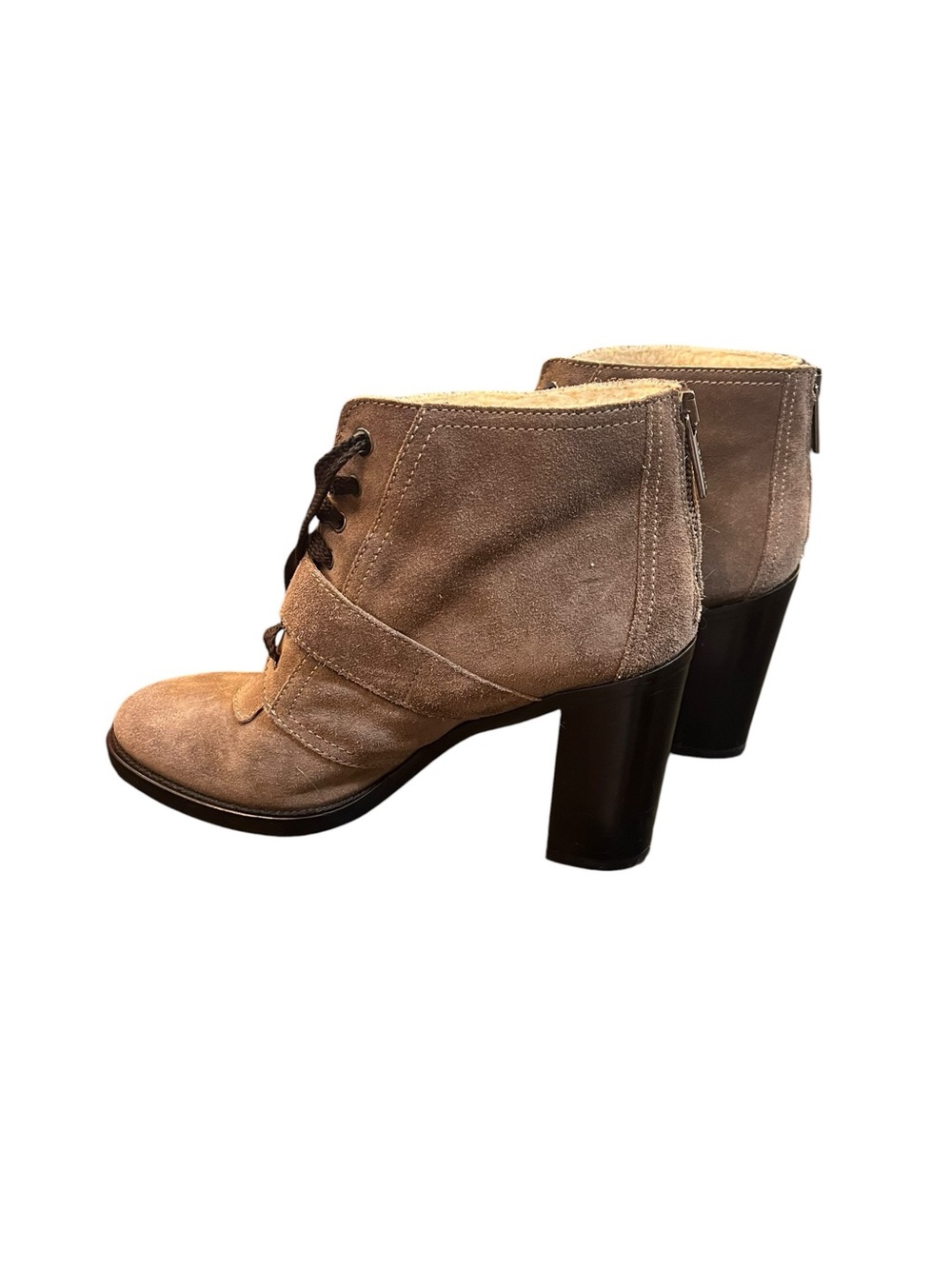 Aquatalia Brooke Faux Fur Lined weatherproof Suede Ankle Boots